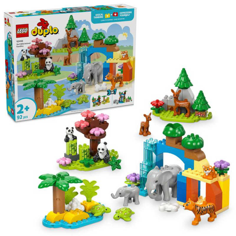 レゴジャパン　レゴ(LEGO) デュプロ デュプロのまち 3in1 どうぶつのかぞく