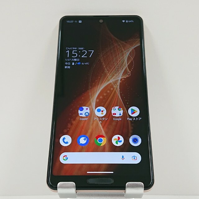 AQUOS sense5G SHG03 au ライトカッパー 送料無料 本体 c16669 【中古】