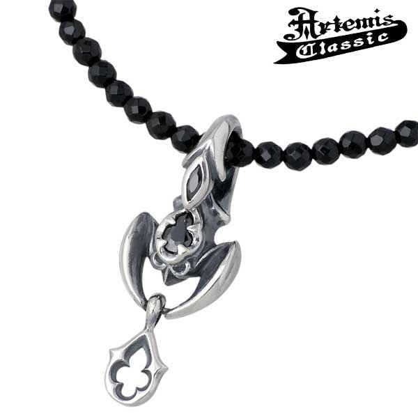 アルテミスクラシック Artemis Classic ポイズンスコーピオン シルバー ネックレス アクセサリー オニキス キュービック シルバー 925 スターリングシルバー ACP0271