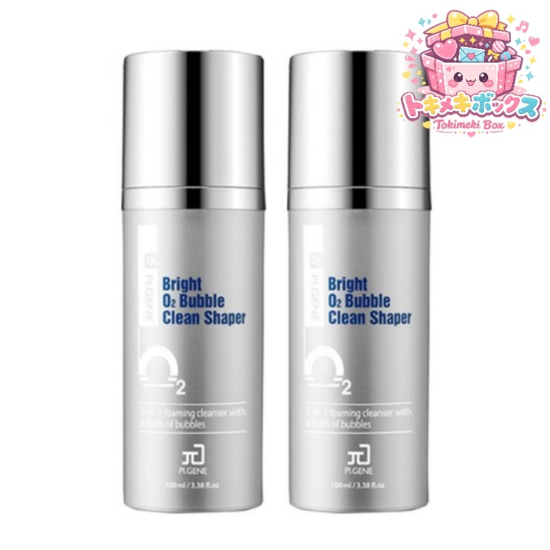 【1+1 正規品】ブライト O2 バブル クリーン シェイパー クレンザー 100ml × 2本セット ディープクレンジング 毛穴汚れ 角質ケア 低刺激 洗顔フォーム ナイアシンアミド ビタミンC 透