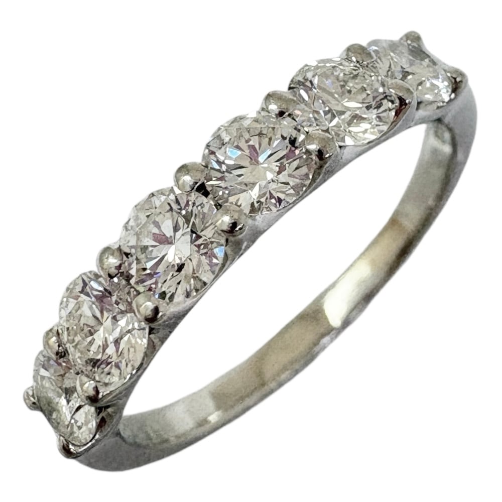 リング 指輪 16号 Pt900プラチナ ダイヤモンド 1.12ct 中古 美品