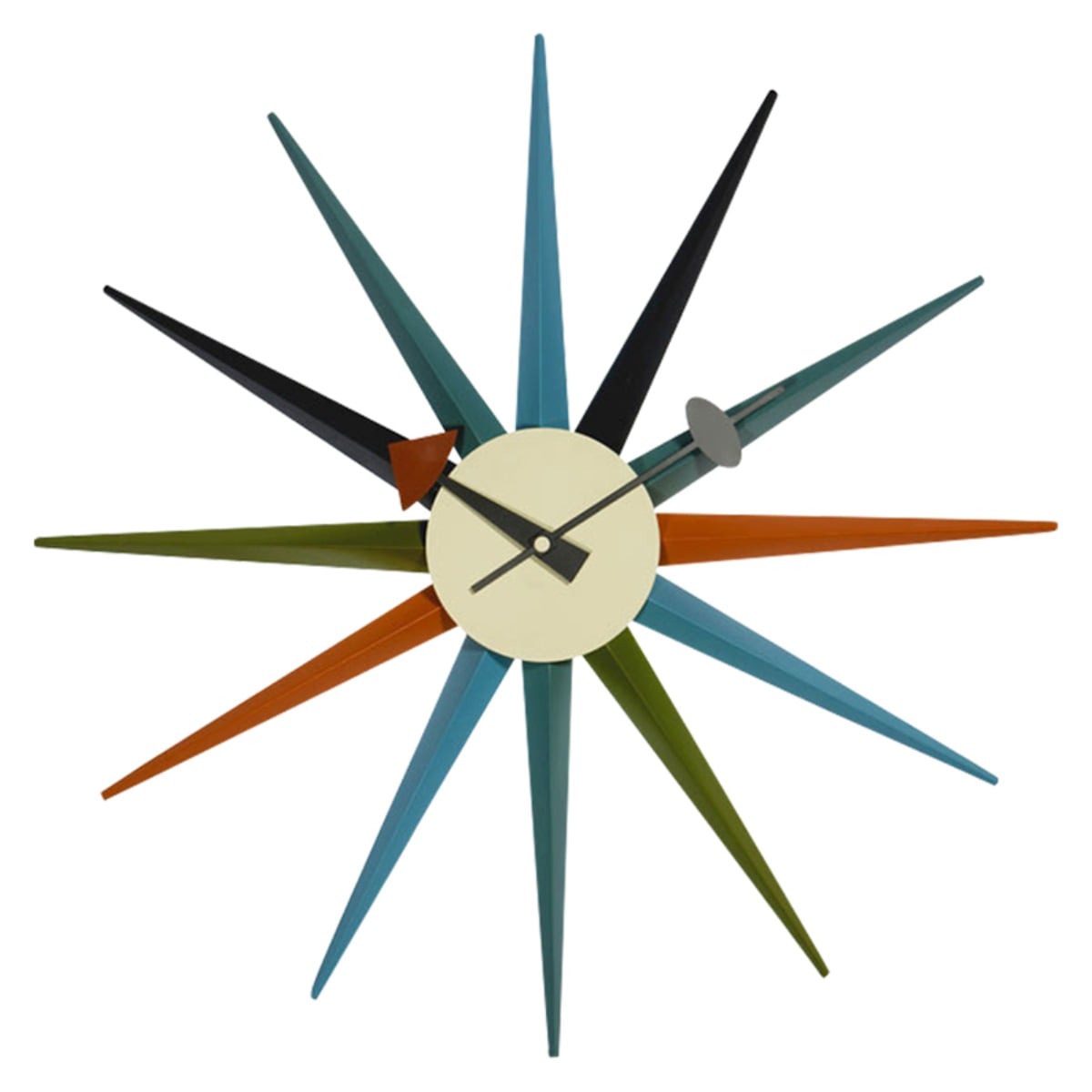 掛け時計 サンバースト ジョージ・ネルソン リプロダクト 直径47cm 時計 デザイナーズ 壁掛け時計 ウォールクロック 壁 かけ時計 掛時計 おしゃれ 秒針なし インテリア 雑貨 リビング