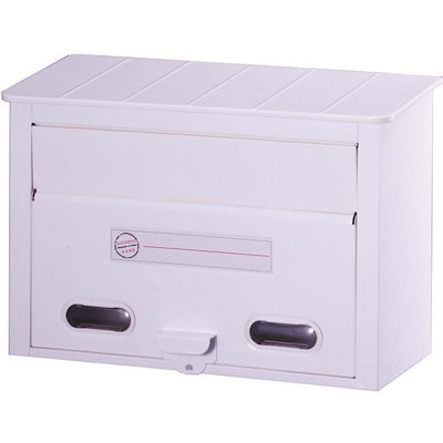 他サイト： ポスト 郵便 新聞 郵便受け 新聞受け 置き配 メール便 郵便ポスト グリーンライフ(GREEN LIFE) スチールポスト FH-30W ホワイトの商品画像