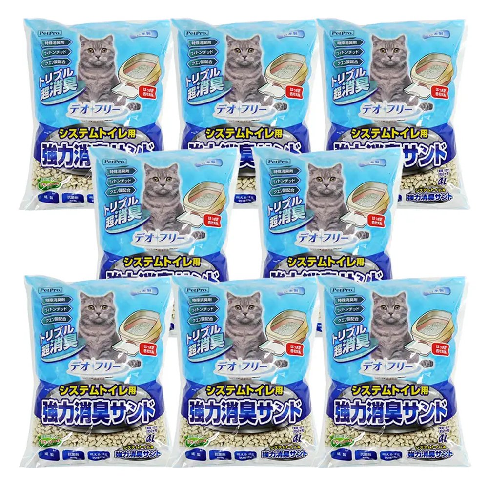 猫砂　システムトイレ用　強力消臭サンド　４ＬX８袋　ＣＲＣ30―14―20―20―00