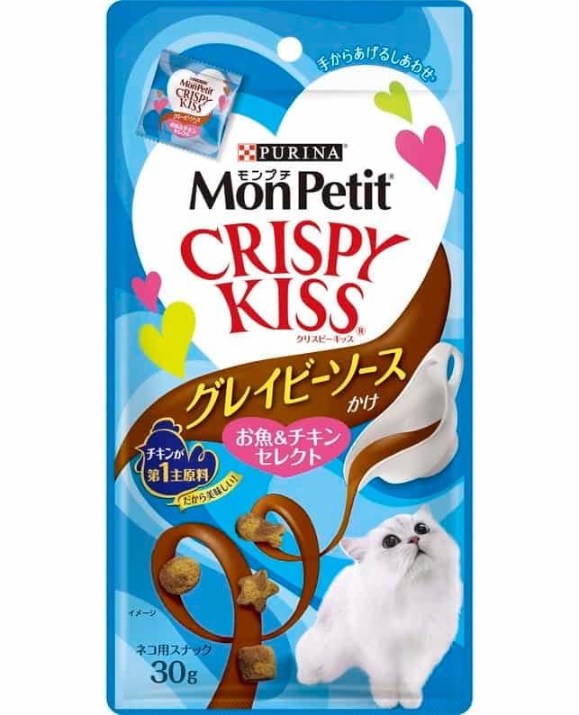 【60個セット】ネスレ日本 モンプチクリスピーキッスグレイビーソースかけお魚＆チキンセレクト30g