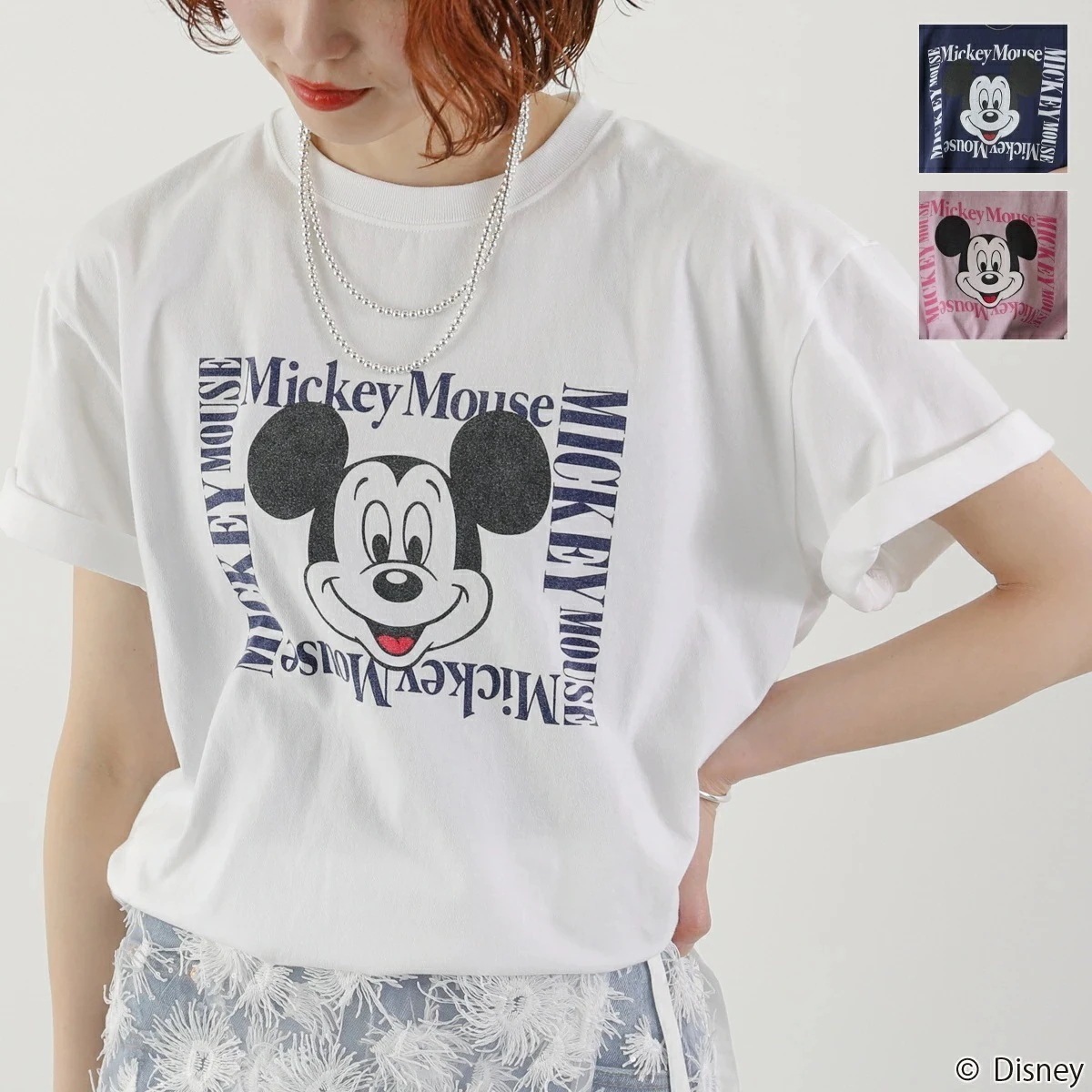 GOODROCKSPEED グッドロックスピード 半袖Tシャツ / Disney / MICKEY MOUSE / DESING T-SHIRT / ディズニー / ミッキーマウス / 25FDS00
