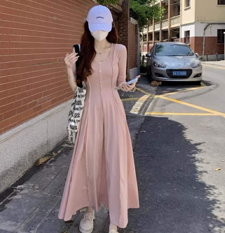 ワンピース デート モテアイテム ロングワンピース フレア ノースリーブ 無地 大人可愛い きれいめ 上品 おしゃれ かっこいい 大人可愛い ラブリー キュート ガーリー クール モード系 セクシー