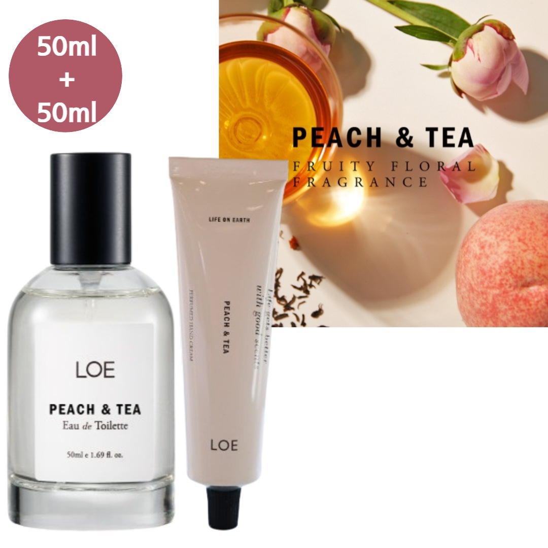 【正規品/TXTヨンジュン,スビンpick】PEACH & TEAピッチアンチ/香水EDT 50ml+パフュームドハンドクリーム50ml/桃香/デパート化粧品/韓国コスメ