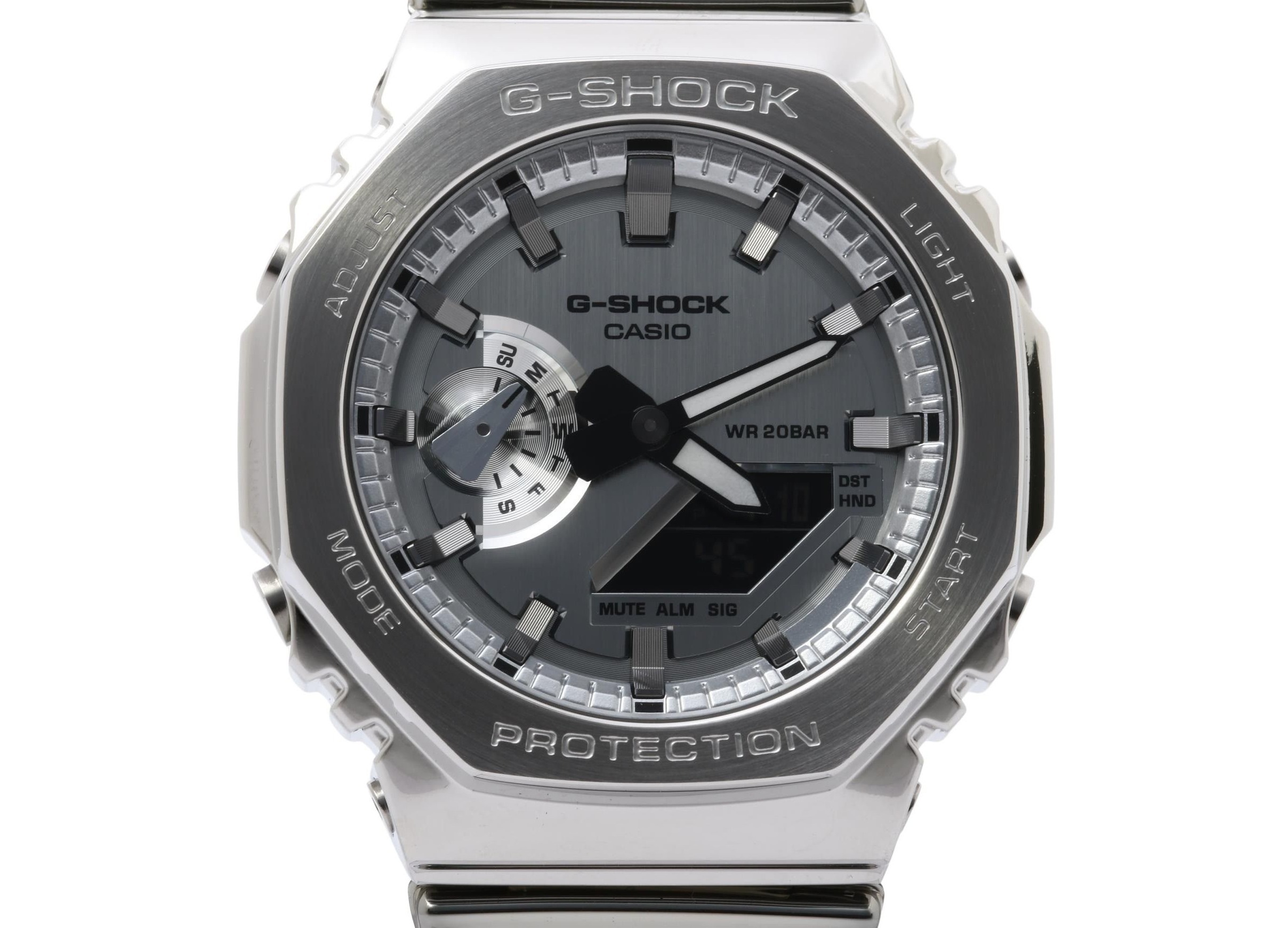 時計 G-SHOCK FINE METALLIC SERIES ANALOG-DIGITAL 2100 Series 樹脂／ステンレススチール GM-2100YM-8AJF【本物保証】