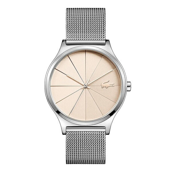 LACOSTE ラコステ レディース 腕時計 手表 Nikita ニキータ ワニロゴ 38ミリ ライトピンク シルバー メッシュ ステンレス 2001042 誕生日プレゼント ポイント消化