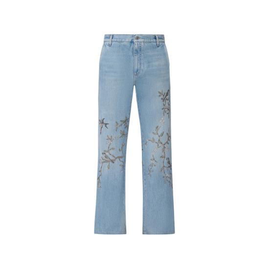 AMIRI Men Denim Pants AMBMJE1093 BLUE