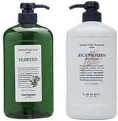 ルベル ナチュラルヘアソープ シャンプー シーウィード 1000ml トリートメント ライスプロテイン 980ml