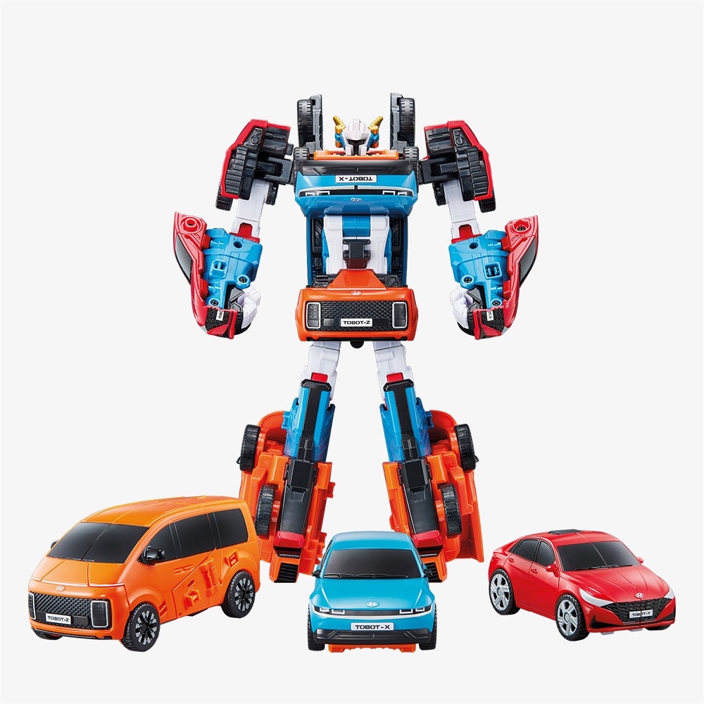 トボットトライタン（X Y Z 3段合体変身ロボット）