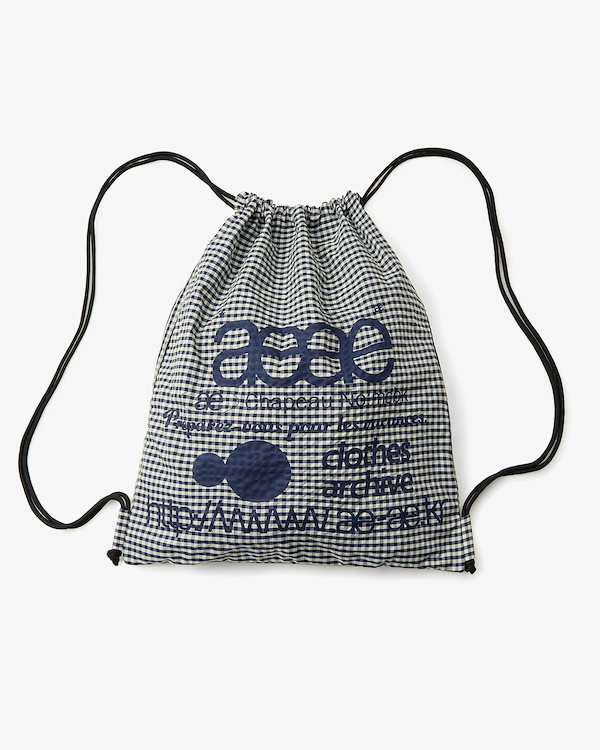 aeae【送料込】WEB LOGO DOT GYM SACK WEB LOGO DOT GYM SACK [GREY] – aeae JAPAN