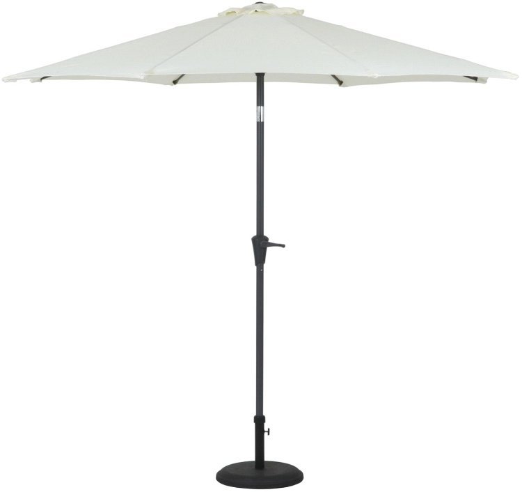 ガーデンパラソル おしゃれ アルミパラソル 270cm 大型 アウトドア 庭 カフェ 高さ242cm アイボリー