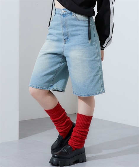 ショート・ハーフパンツ ハーフデニムパンツ