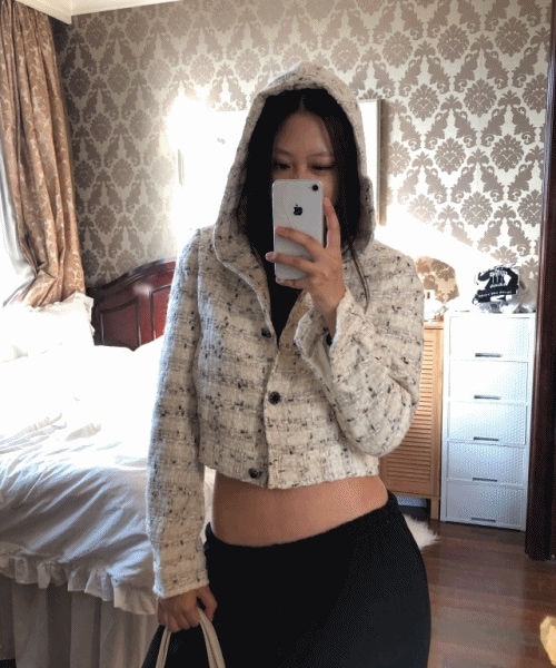 tweed hoodie [3color] 7,108円