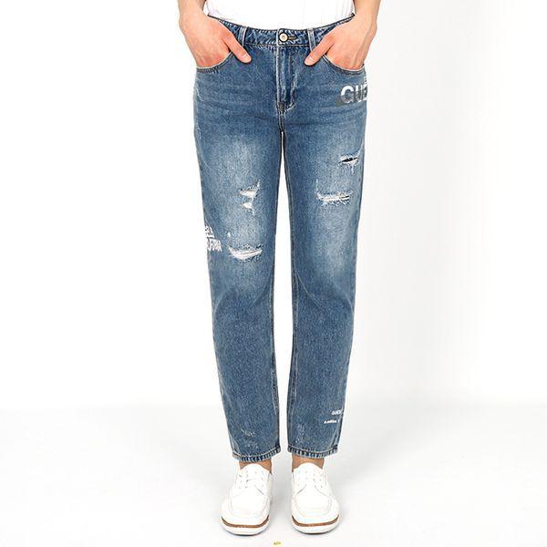 メンズジーンズ ロゴプリント レギュラーテーパー ダークブルー MM1D1069_P379622381 14,526円