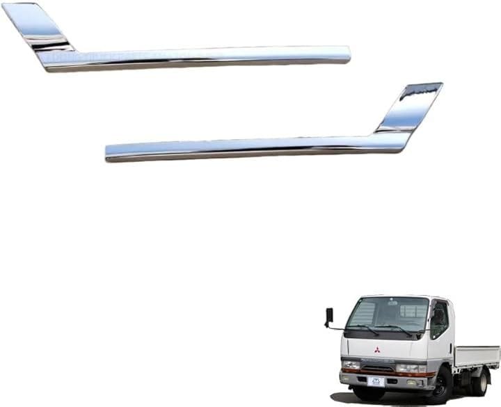 三菱ふそう NEWキャンター H5.11～H14.6 メッキ ウインカー ガーニッシュ 左右セット 標準 ワイド 共通 (ブラック)