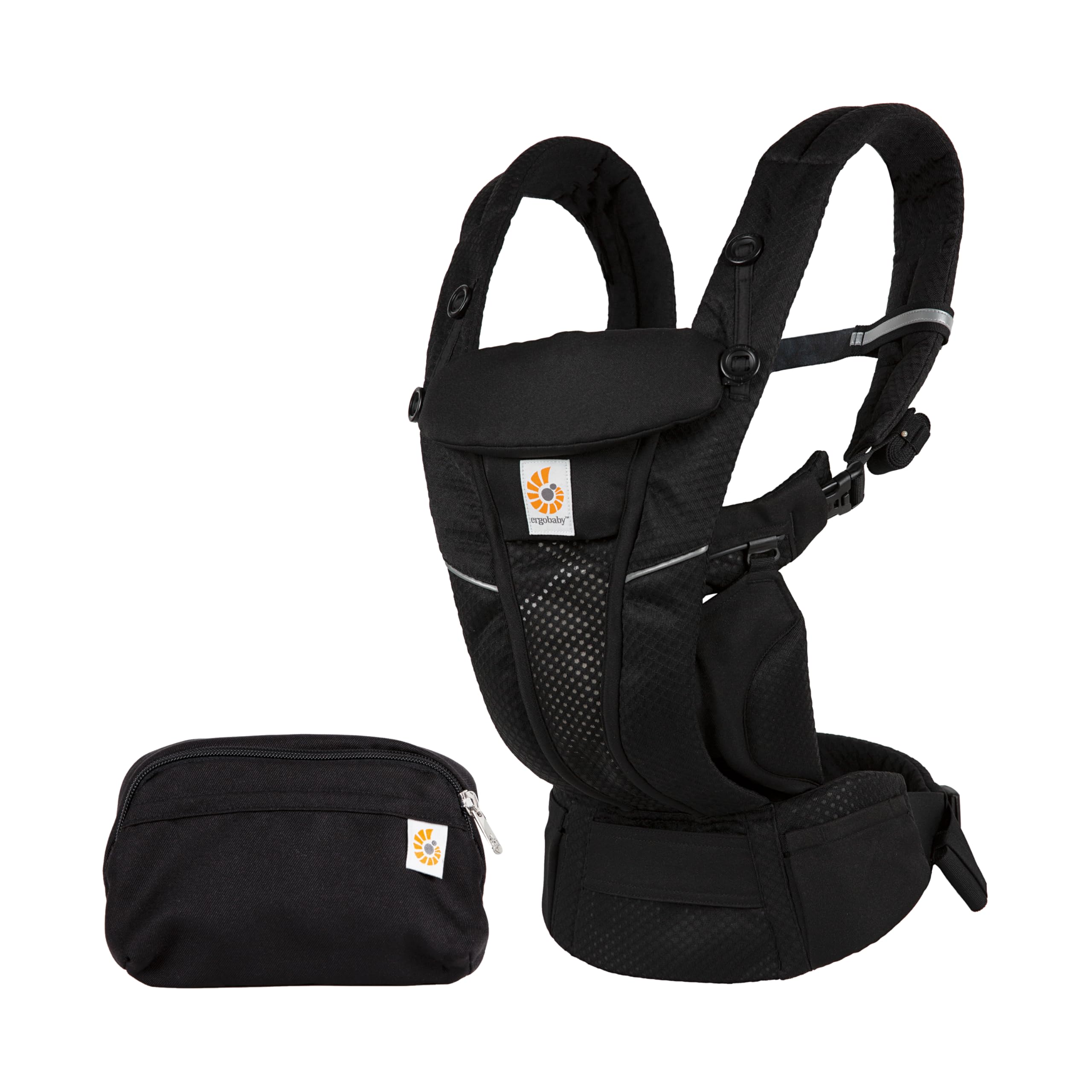 Ergobaby エルゴベビー 抱っこひも OMNI Breeze オニキスブラック 0ヶ月から36ヶ月 メッシュ素材 通気性抜群 前向き抱き可能 新生児対応 だっこひも 出産準備 日本正規品 CRE