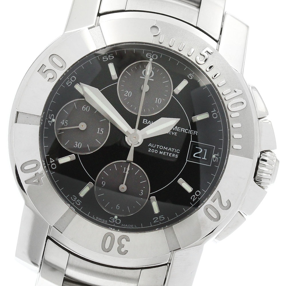 ボーム＆メルシェ Baume & Mercier MOA08502/65352 ケープランド クロノグラフ 自動巻き メンズ 良品 箱・保証書付き_958056【中古】