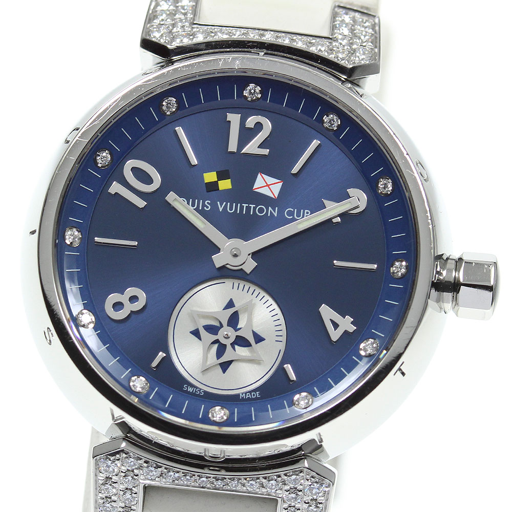 良品箱・保証書付き【LOUIS VUITTON】ルイ・ヴィトン タンブール ラブリーカップ 12P・ラグダイヤ Q13M4 QZ レディース_700581【中古】