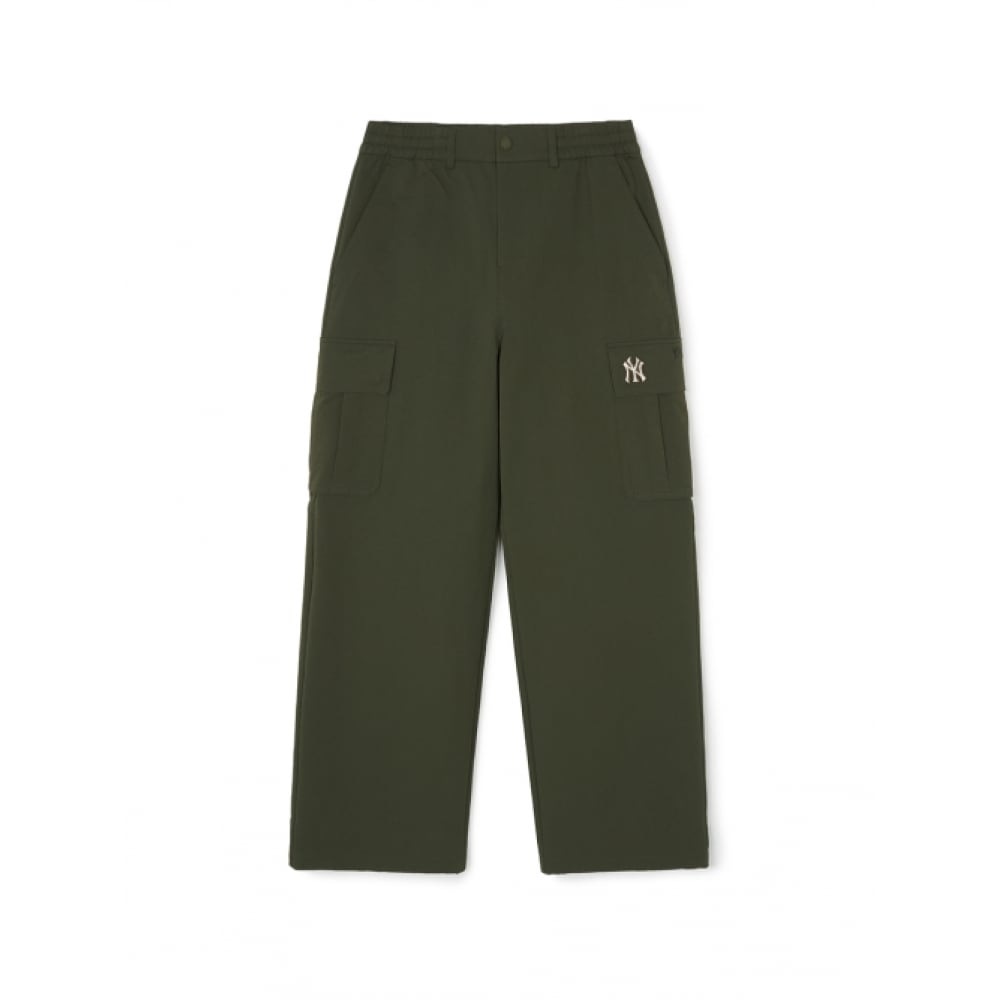 MLB メンズバーシティカーゴワイドパンツ NY (D. カーキ)