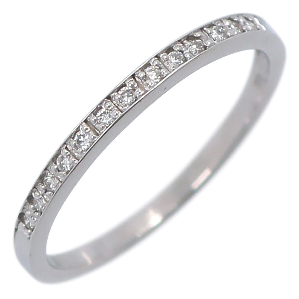 リング・指輪 K18ホワイトゴールド ダイヤモンド 9号 約1.2g レディース 中古品 Aランク