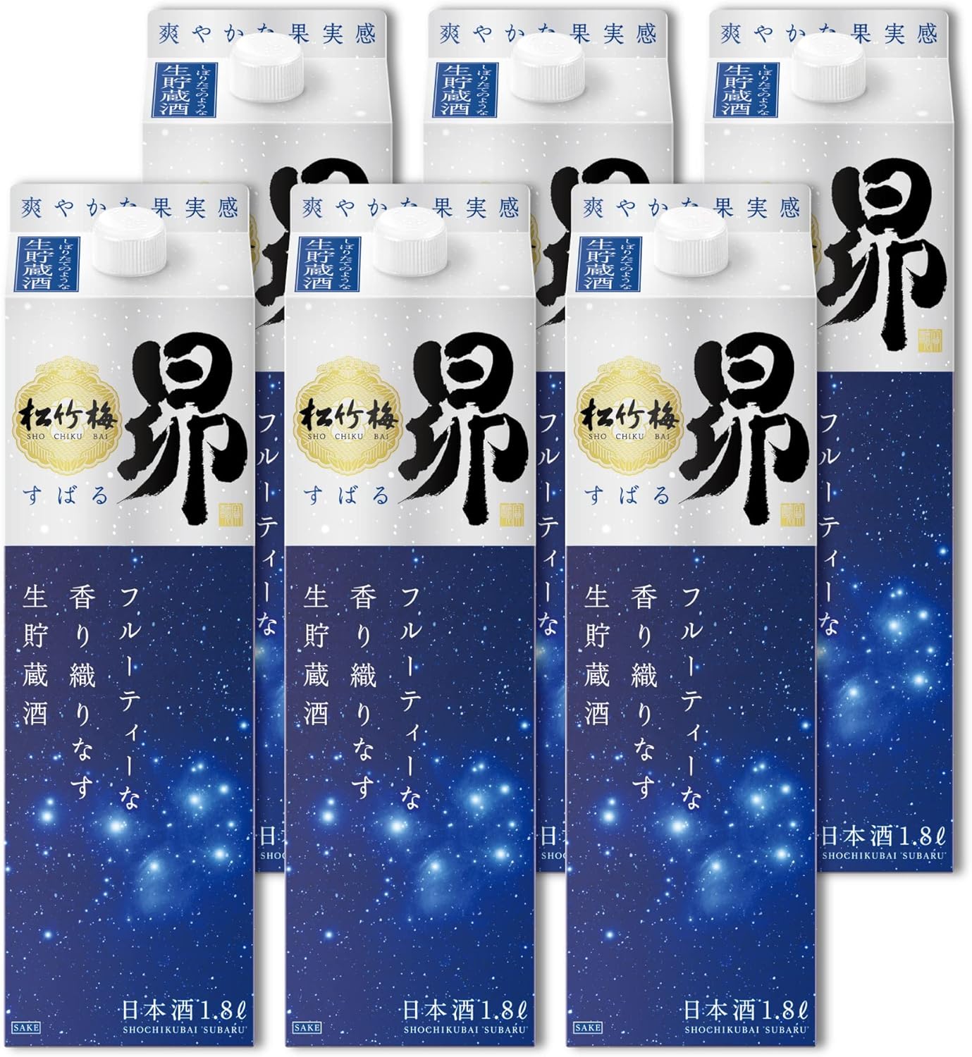 【送料無料】日本酒 宝酒造 松竹梅 昴 生貯蔵酒 1800ml12本【本州(一部地域を除く)は送料無料】
