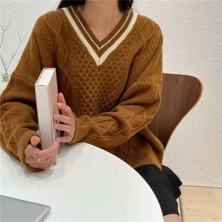 ニット セーター レディース トップス 秋 長袖 ネイビー コーヒー ベージュ ライトニット カジュアル ファッション 通勤 普段着