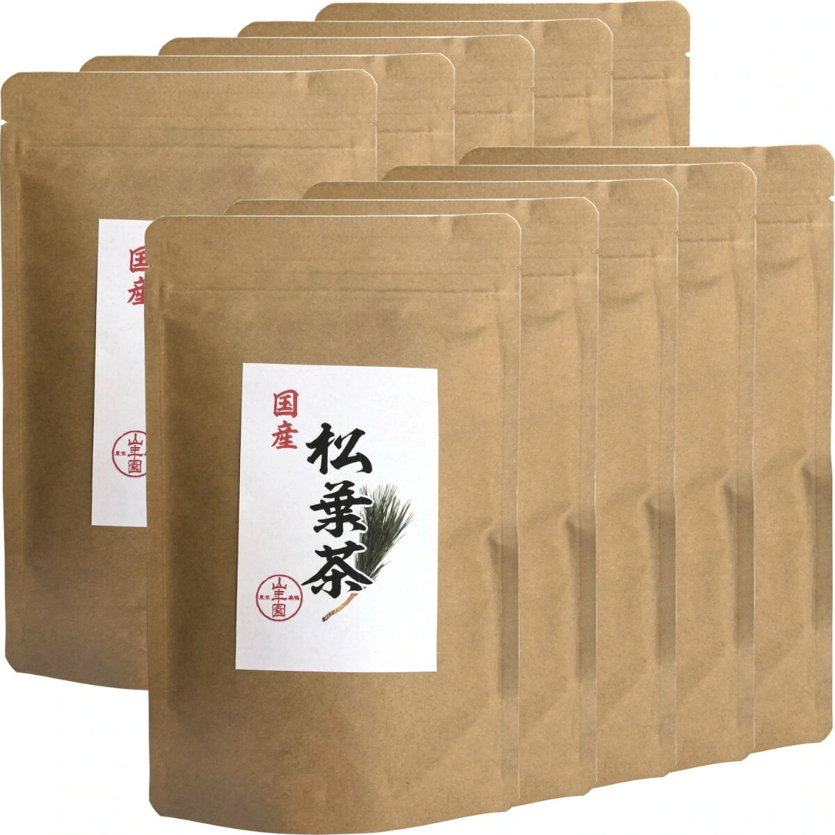 国産100% 徳島県産 無添加無農薬 松葉茶 60g10袋セット ハーブティ 松の葉茶 まつば茶 マツバ茶 赤松の葉 アカマツ 飲みやすいお茶 健康茶 クロロフィル 葉緑素 ケルセチン テルペン精油