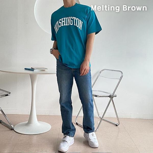 メンズオーバーフィット半팔TシャツメンズBOXY wt3