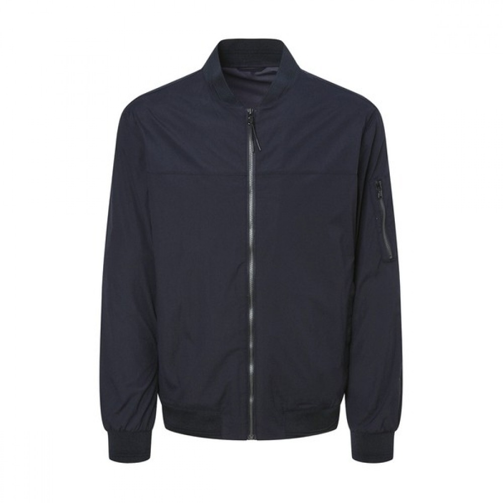 [ヘッジズ] 24SSダークネイビーソリッドカラーロングスリーブジャンパーWHJU4B503N3