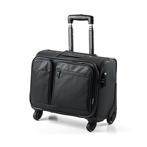 サンワダイレクト ビジネスキャリー(横型4輪耐水生地止水ファスナー使用22L機内持ち込みサイズ) 200-BAGCR003WP 1個