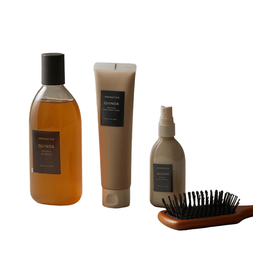 クィノア ヘア プロテイン 4点セット 大容量 シャンプーセット ビーガン タンパク質 脱毛 頭皮 栄養