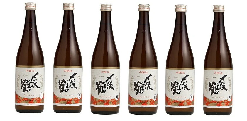 日本酒 宮尾酒造 清酒 〆張鶴 しめはりつる 本醸造 月 720ml6本【北海道沖縄県東北四国九州地方は必ず送料がかかります】