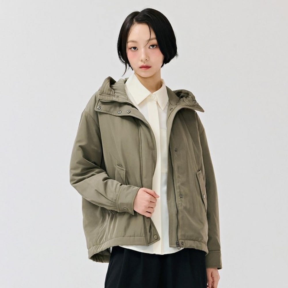 (チェースカルト) レディースパッド入りフード付きジャンパー-DFRG4171C0V