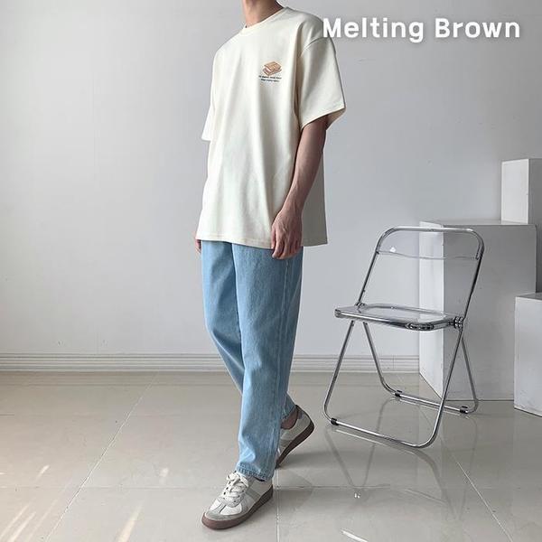 メンズサマーデイリーオーバーフィット半袖Tシャツ4color