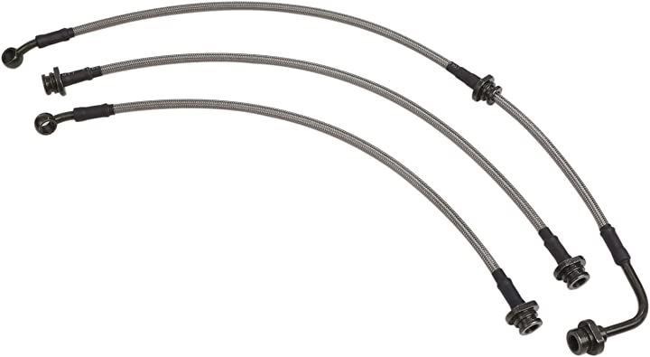 スズキ ジムニー JB23 ブレーキホース 100mm 3本 セット ステンメッシュ ロングタイプ 社外品