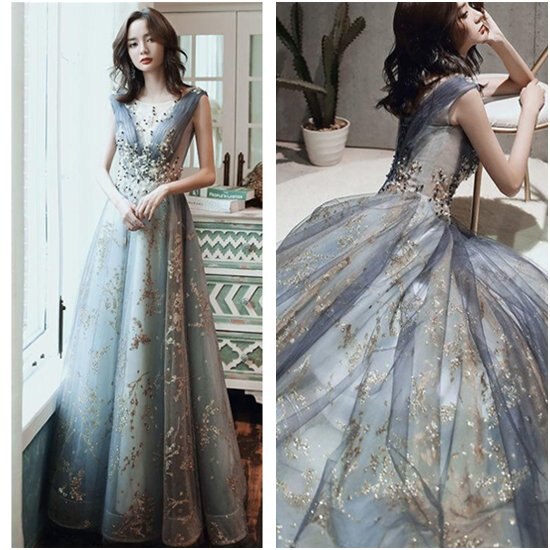 【取寄：納期2週間】演奏会ドレス ロングドレス 小さいサイズ 大きいサイズ 2XL 3XL Vネック