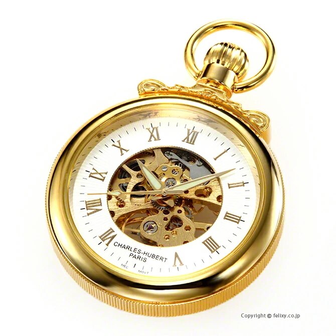 最前線の 懐中時計 HUBERT CHARLES 手巻き 3903-G オープン その他 ブランド腕時計