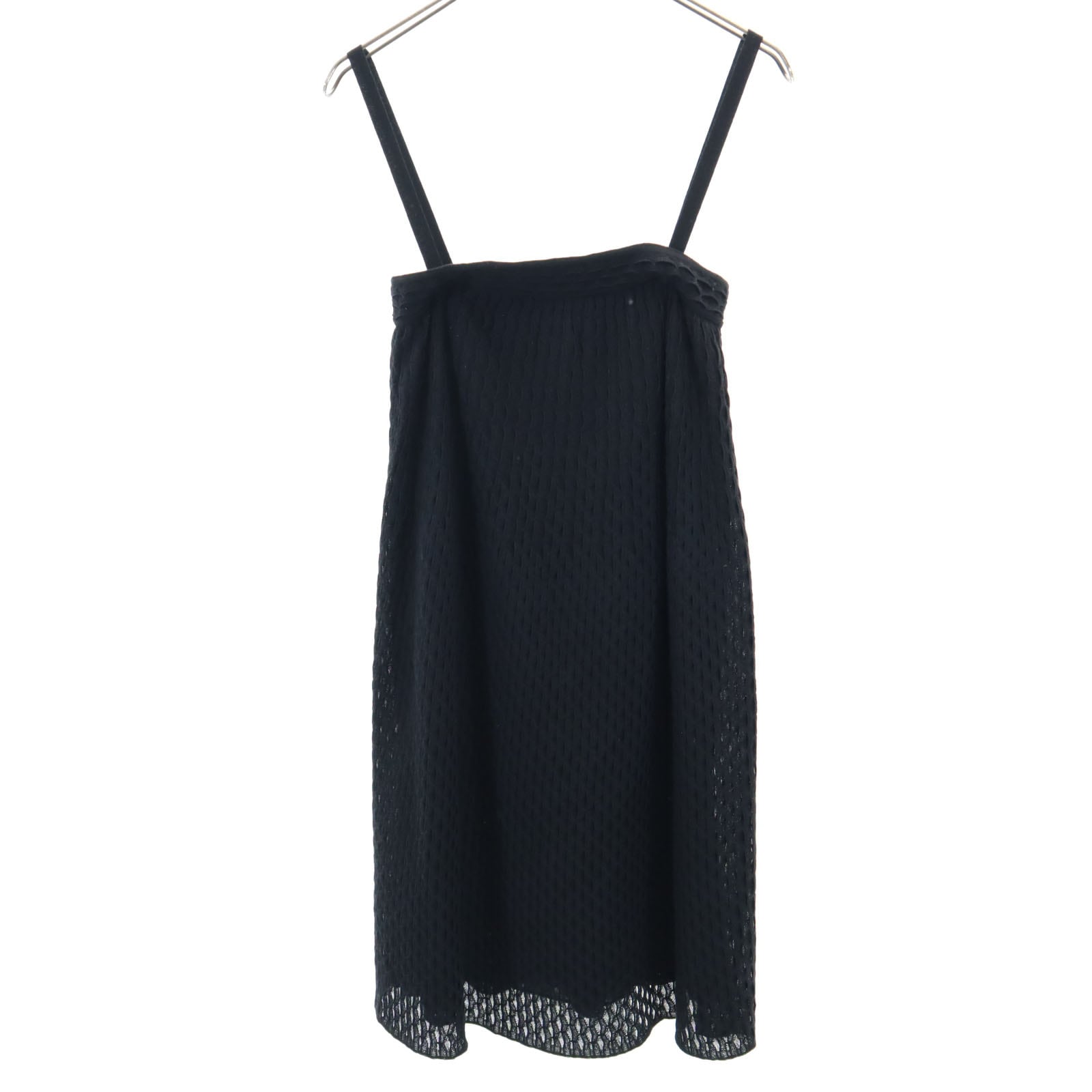 キャミ 膝丈ワンピース 38 ブラック レディース