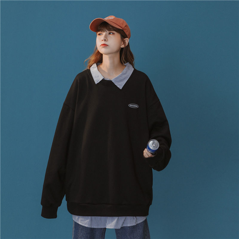 パーカー 2024 韓国ファッション 百掛け 可愛い ゆったり デザインセンス春新作長袖トップス