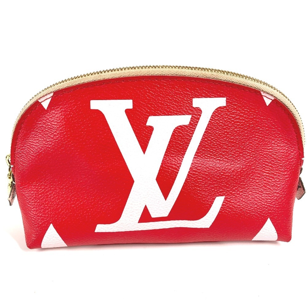 ポーチ M67694 ポシェットコスメティック モノグラムジャイアント メイクポーチ 化粧ポーチ モノグラムキャンバス レッド