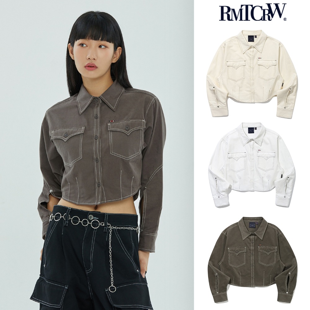 【ROMANTIC CROWN】 COTTON WESTERN CROP SHIRT
