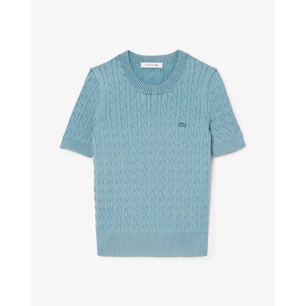 セーターガーメントダイイングケーブル半袖AF9277-55GHD9