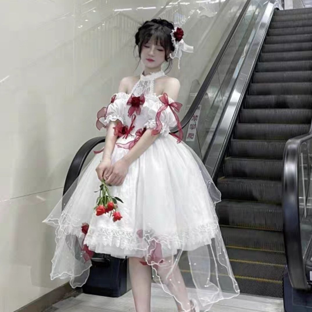 ロリータフルセット ローズフラワーマリアージュjsklolitaフラワーマリアージュ