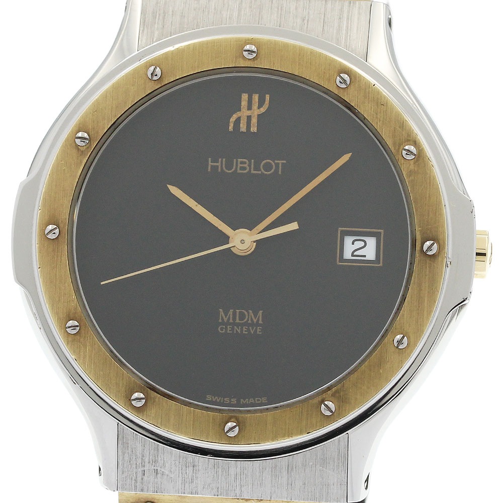 ウブロ HUBLOT 1521.2 MDM クラシック デイト クォーツ メンズ _950517【中古】