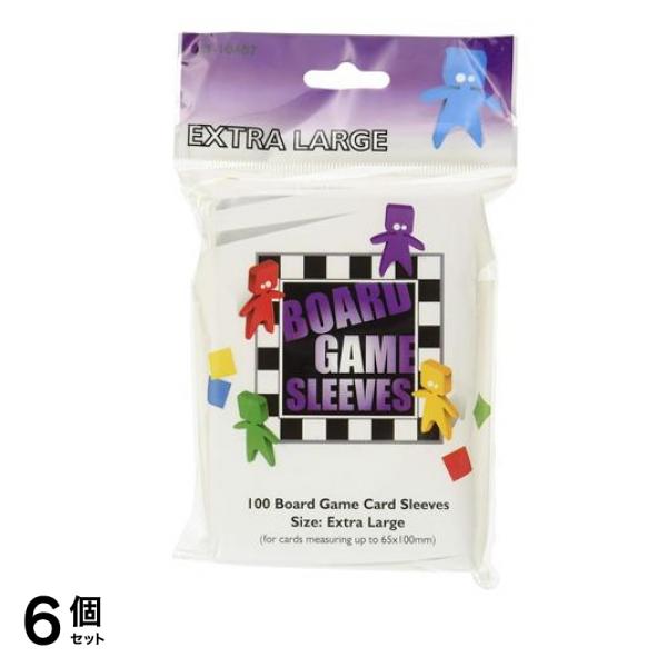 ボードゲームスリーブ ノングレア Extra Large 65x100mm用 100枚入 6個セット