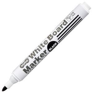 （まとめ） TANOSEE ホワイトボードマーカー 中字丸芯 黒 1本 [x100セット]